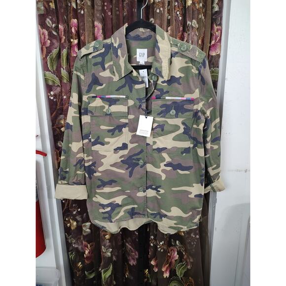 Gap Camo Jacket Limited Edition Large New With Tags $98 - Picture 2 of 15